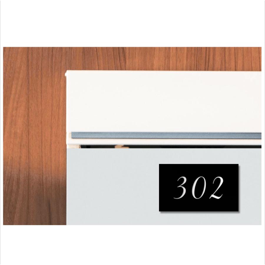 表札 部屋番号 ロッカー 数字 ナンバー 激安卸販売新品 プレート 屋外対応 アクリル ステンレス調 65mm 40mm