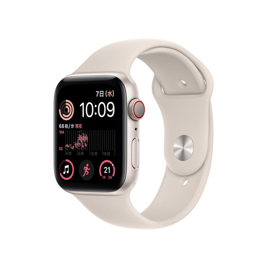 アップル Apple Watch SE 44mm GPS+Cellularモデル スターライト 