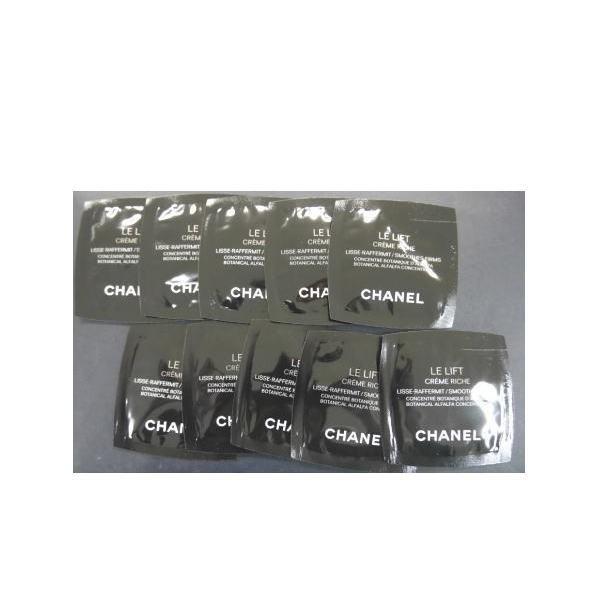 AE シャネル ル リフト クレーム リッシュ クリーム 10ml (1ml×10枚) CHANEL LE LIFT サンプル品 未使用品 送料無料 m03kdm08263aあるYAN