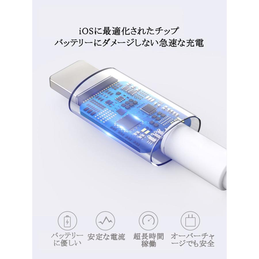DUZHI iPhone 充電ケーブル 0.25m 留め具付き ライトニングケーブル USB 急速充電 データ伝送 高耐久 断線防止(Purple)|aruyoya|06