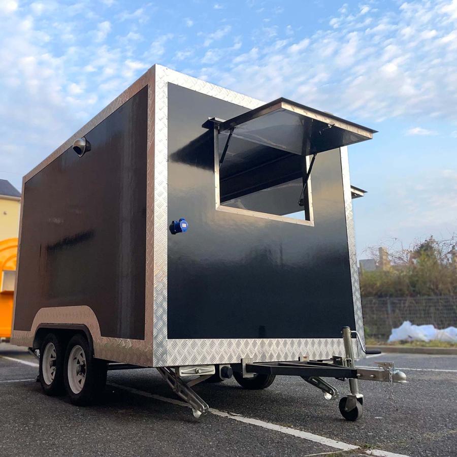 新品 キッチンカー 移動販売車 改造可能 キッチントレーラー ベース車両移動販売車 フードトラック 訳あり 限定車 短納期 ブラック 全国OK_5