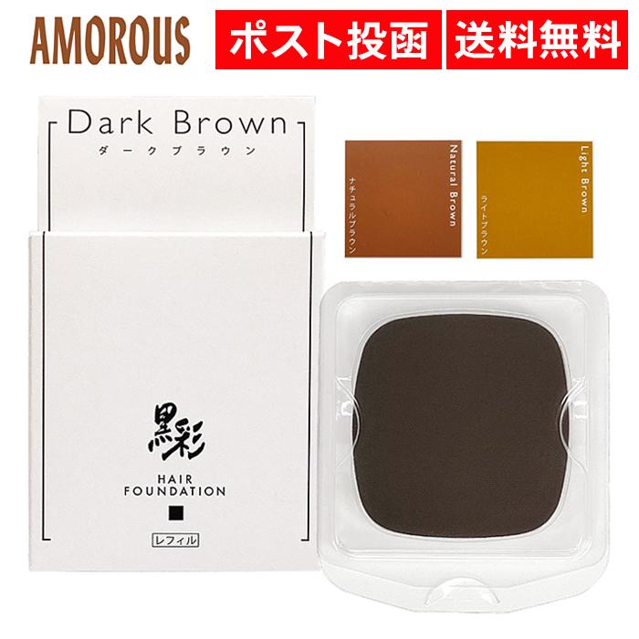 アモロス 黒彩ヘアファンデーション レフィル 8g つめかえ : ASストア