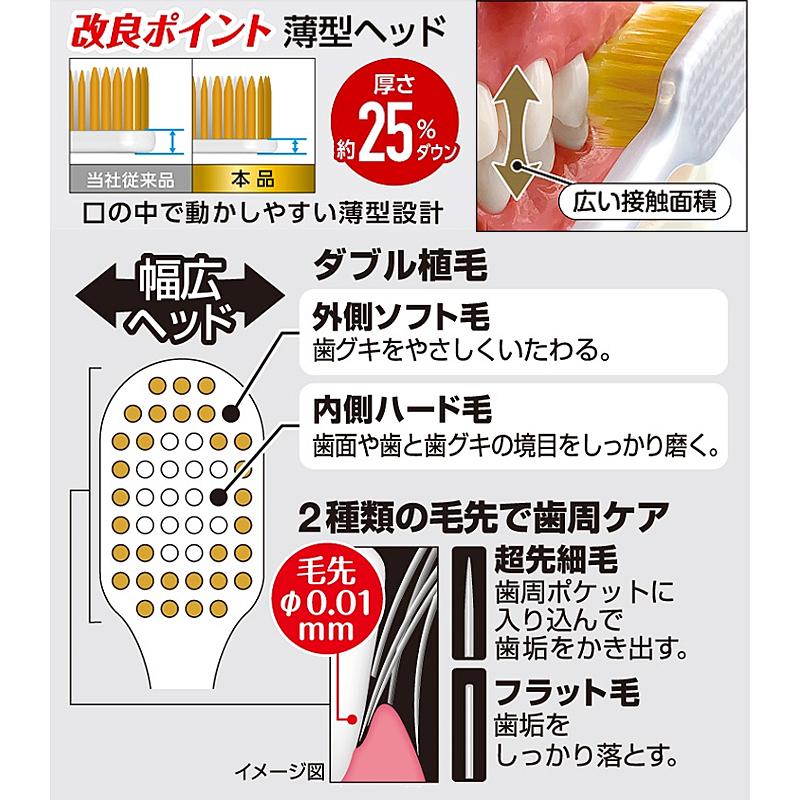 プレミアムケア ハブラシ 6列レギュラー 6個セット やわらかめ ふつう