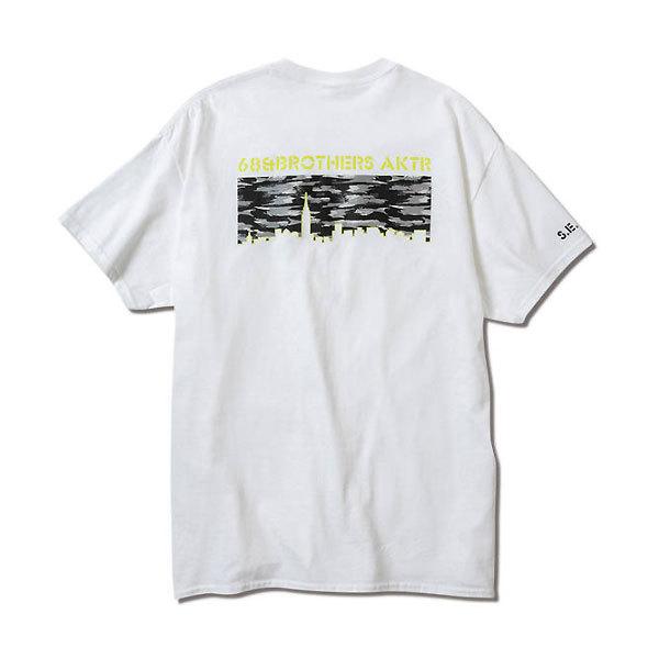 AKTR（アクター）　221091005  WH　バスケットボール　Tシャツ　限定  68xAKTR CITY CAMO TEE  21FW｜as-y｜02