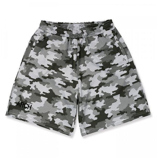 ARCH（アーチ）　B121101  GRY　バスケットボール　プラクティスパンツ  LINE CAMO SHORTS　21SS｜as-y