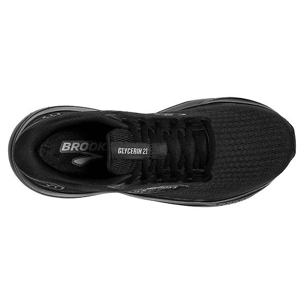 美品 BROOKS Glycerin 21 ブルックス ランニング 黒 24.5 BROOKS（ブルックス） BRM4193 BLK ランニング シューズ Glycerin