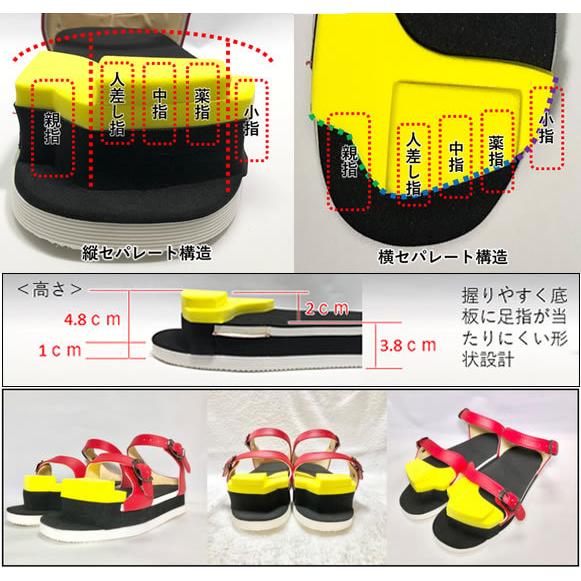 腸内環境株式会社 WT001 ワシーガ・トウズ 足指握力（足趾把持力）強化 足指握力強化トレーニング用サンダル シンスプリント治療できる器具