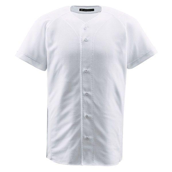 デサント（DESCENTE）　フルオープンシャツ　DB1010　野球　ユニフォーム　Sホワイト  14SS｜as-y