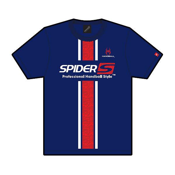 スパイダー（SPIDER）　SPIDERHS  22　ハンドボール　DRY  Tシャツ  Design No.16  NAVY　21SS