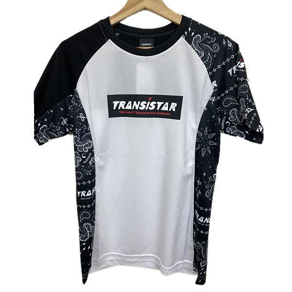 TRANSISTAR（トランジスタ）　HB22ST01  WHTBLK　ハンドボール　半袖  ゲームシャツ ペーズリー  22SS