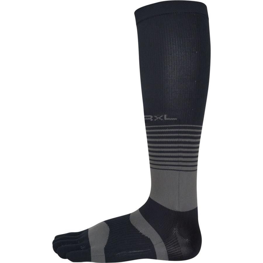 R×LSOCKS（アールエルソックス）　TRR211H　10　ランニングハイソックス 5本指タイプ　BK　16SS｜as-y