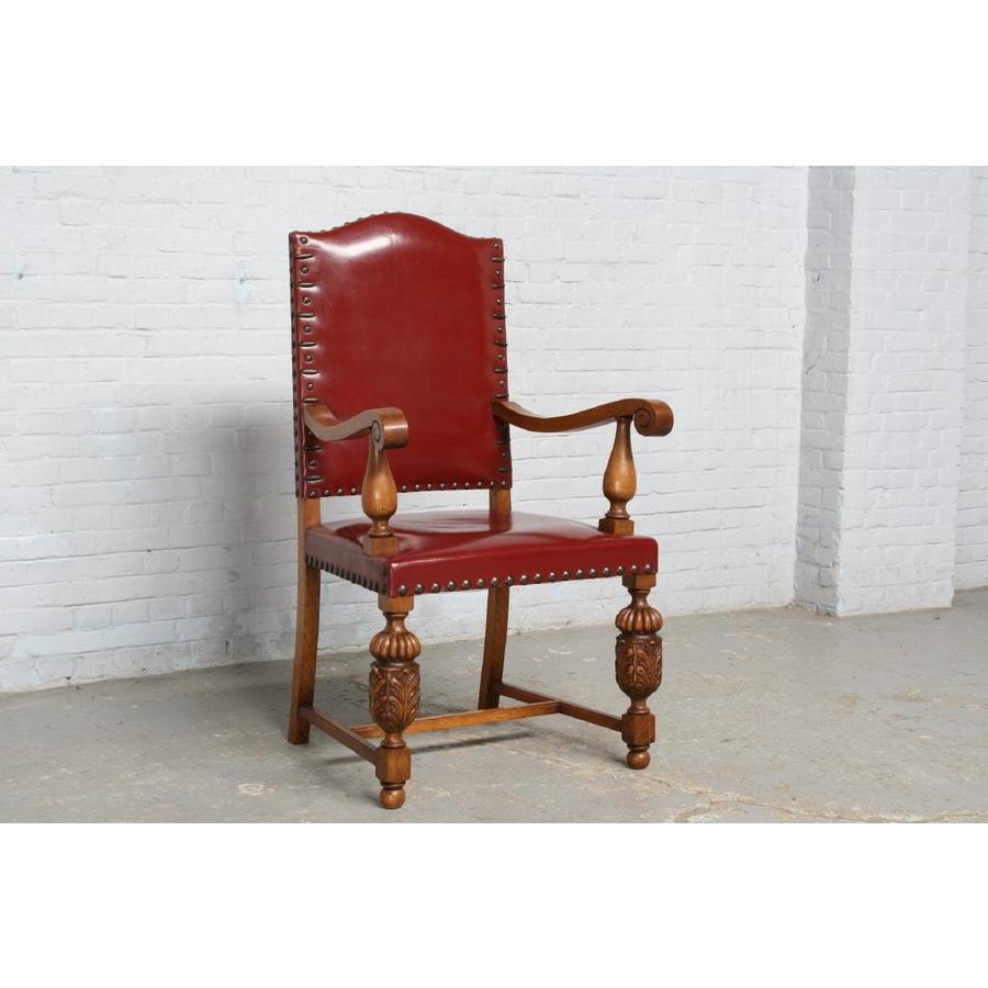 ヨーロッパ市場在庫品アンティーク家具ダイニング11点セット現地在庫商品1920年代ベルギー原産オーク製品番1424 |  | 13