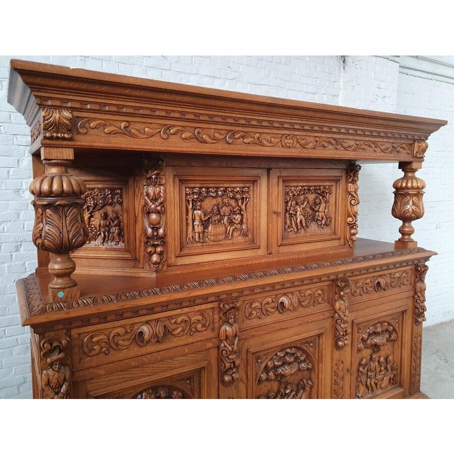 ヨーロッパ市場在庫品アンティーク家具ダイニング11点セット現地在庫商品1920年代ベルギー原産オーク製品番1424 |  | 02