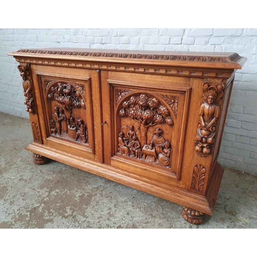 ヨーロッパ市場在庫品アンティーク家具ダイニング11点セット現地在庫商品1920年代ベルギー原産オーク製品番1424 |  | 08