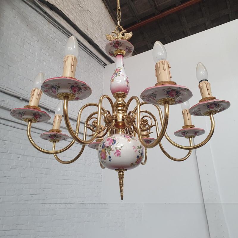 #2522【1950年代 】シャンデリア ヨーロッパ アンティーク 照明 PSE表示品 PL保険付 | 