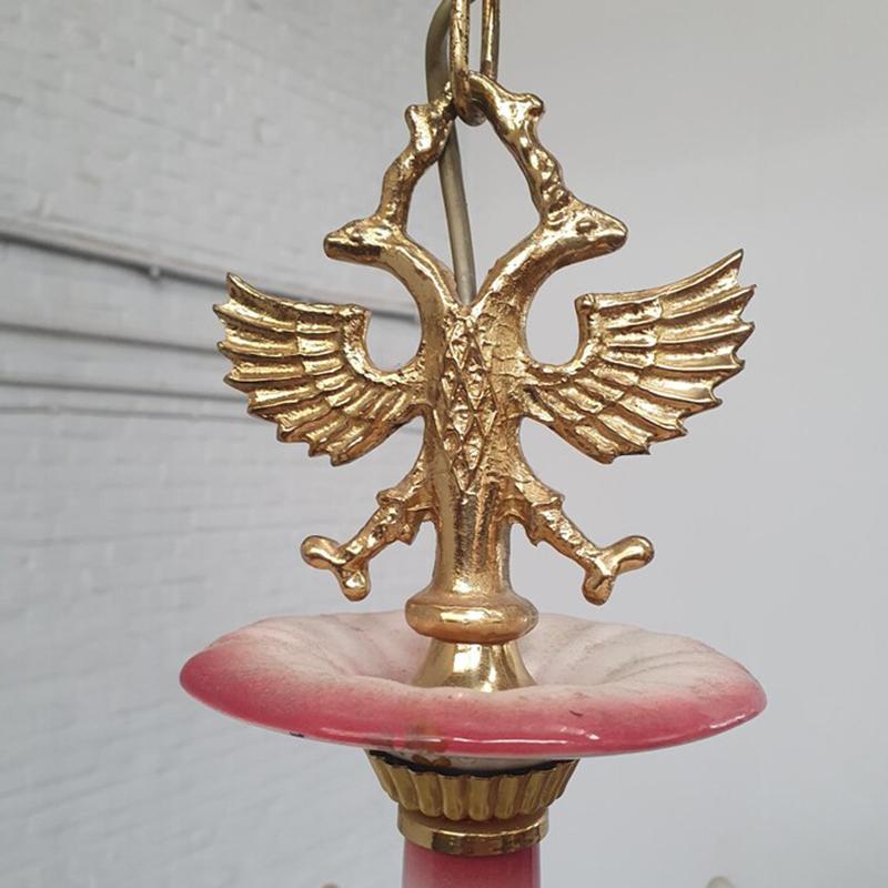 #2522【1950年代 】シャンデリア ヨーロッパ アンティーク 照明 PSE表示品 PL保険付 |  | 02