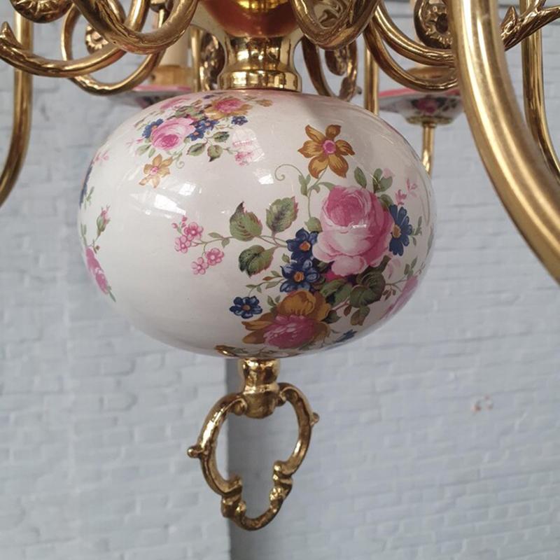 #2522【1950年代 】シャンデリア ヨーロッパ アンティーク 照明 PSE表示品 PL保険付 |  | 05