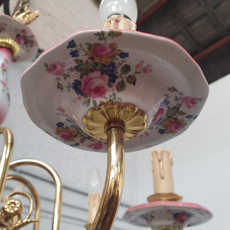 #2522【1950年代 】シャンデリア ヨーロッパ アンティーク 照明 PSE表示品 PL保険付 |  | 07