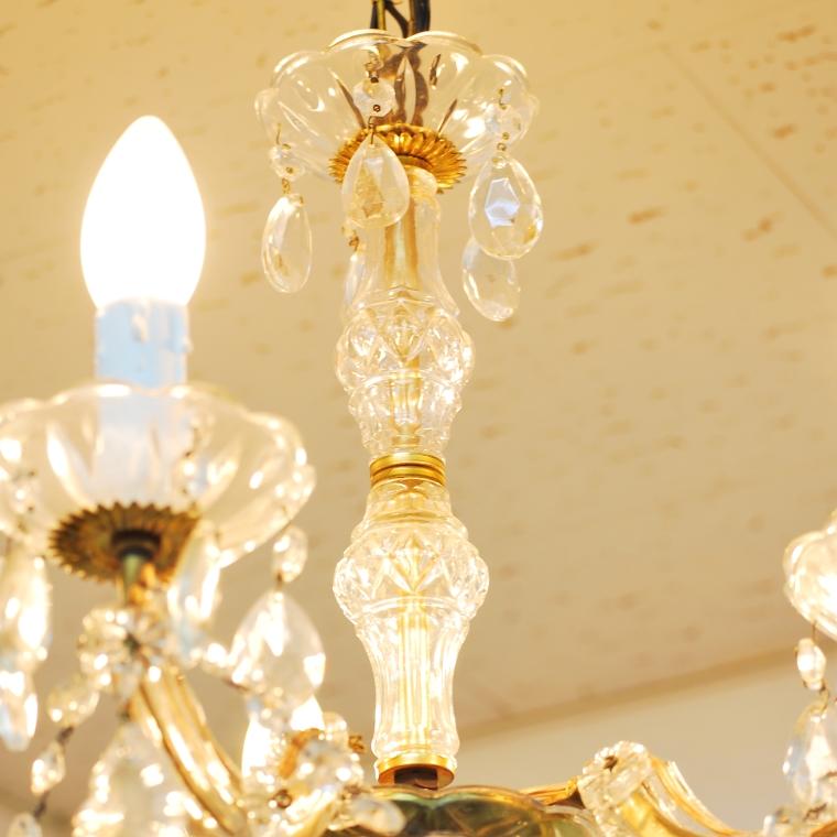 #2979 アンティーク照明 シャンデリア5灯 1940年代  フランス PSE表示品 PL保険付 |  | 03