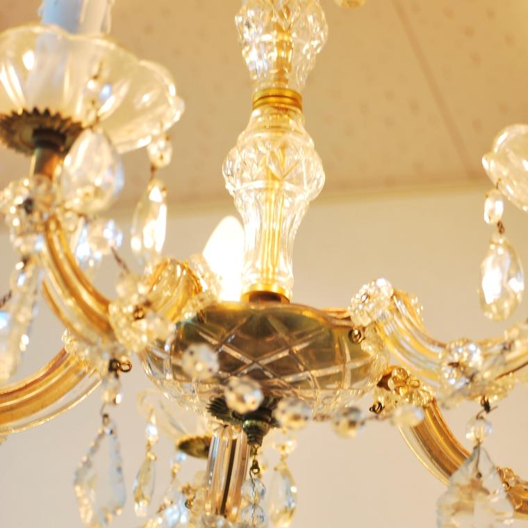 #2979 アンティーク照明 シャンデリア5灯 1940年代  フランス PSE表示品 PL保険付 |  | 06