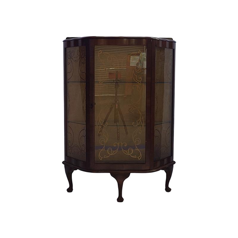 3512アンティーク家具UKイギリス原産1930年代ディスプレイキャビネット