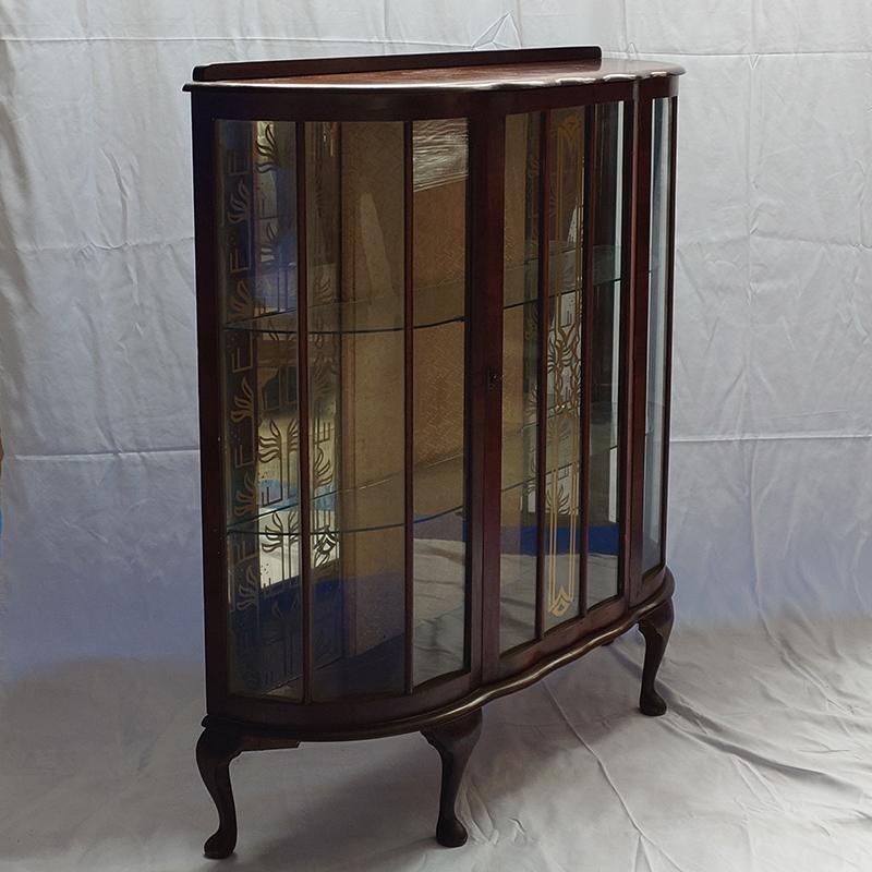 ＃3523アンティーク家具UKイギリス原産1930年代ディスプレイキャビネットヴィンテージ キャビネット | 
