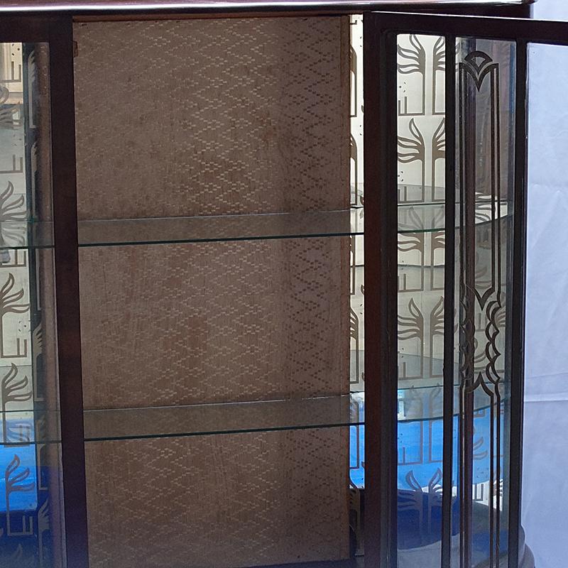 3523アンティーク家具UKイギリス原産1930年代ディスプレイキャビネット