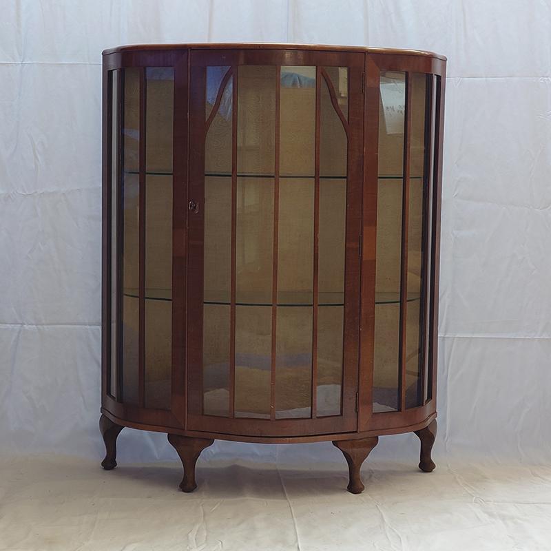 ＃3529アンティーク家具UKイギリス原産1930年代ディスプレイキャビネットヴィンテージ キャビネット | 