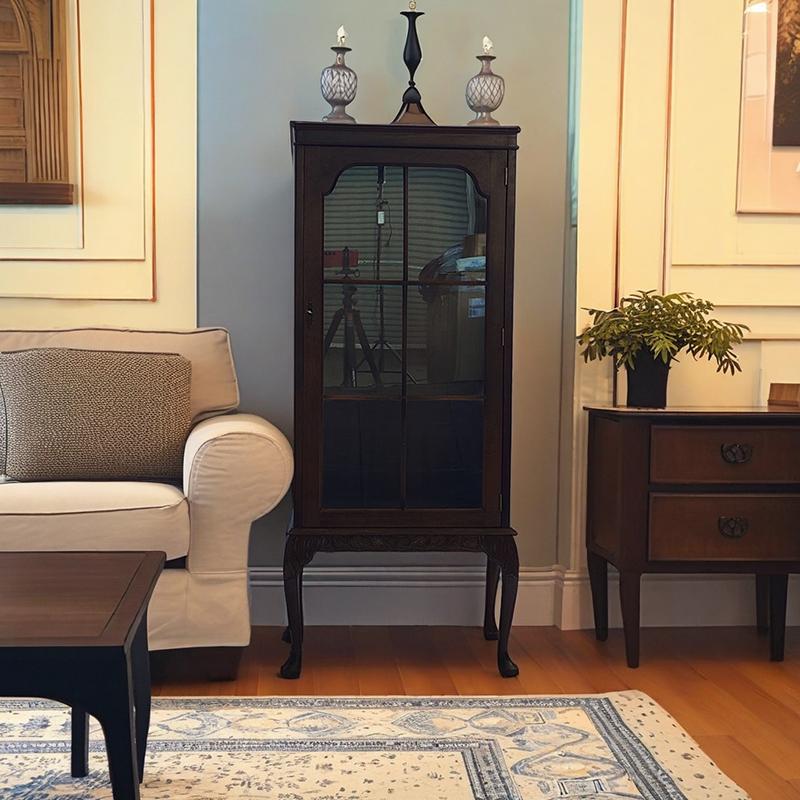 #3531 アンティーク家具UKイギリス原産1930年代ディスプレイキャビネットヴィンテージ キャビネット | 
