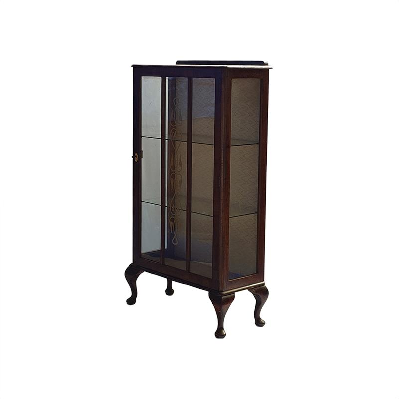 3534アンティーク家具UKイギリス原産1930年代ディスプレイキャビネット