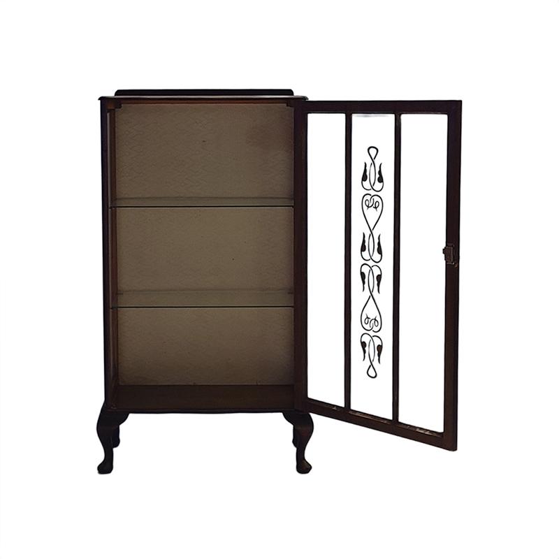 3534アンティーク家具UKイギリス原産1930年代ディスプレイキャビネット