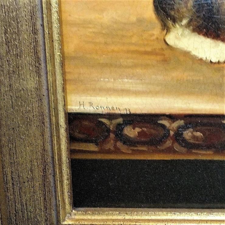 ＃5685 アンティーク雑貨 猫 ネコ 絵画 ビンテージ 欧州アンティーク市場 直輸入 |  | 04