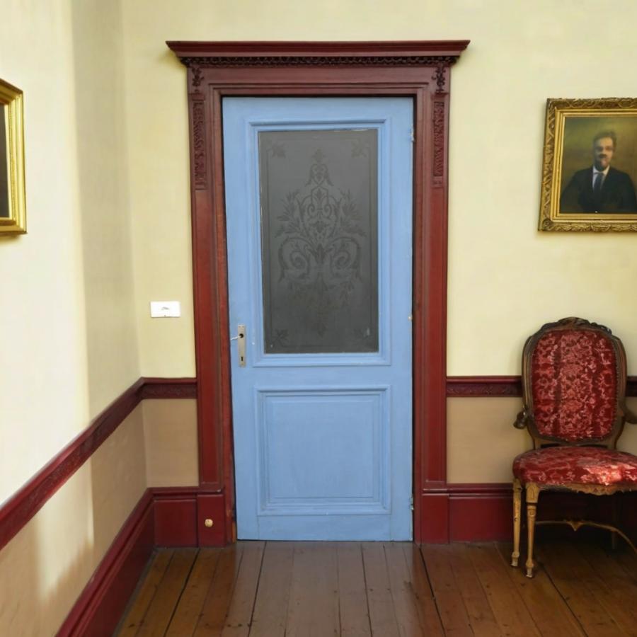 1920年代 ベルギーエッジングガラスドア | 