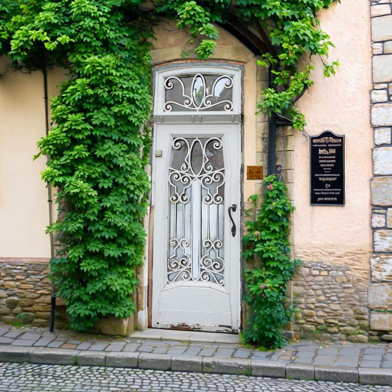 1920年代欄間付き玄関用ドア小窓付 | 