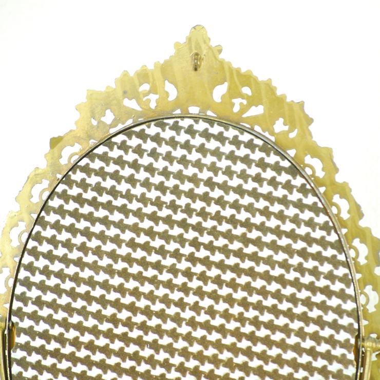 ＃8575ミラー アンティーク雑貨 スタンド 卓上 鏡 フランス原産 ブラス 欧州アンティーク市場 直輸入 |  | 08