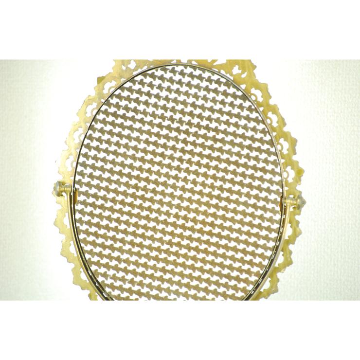 ＃8575ミラー アンティーク雑貨 スタンド 卓上 鏡 フランス原産 ブラス 欧州アンティーク市場 直輸入 |  | 09