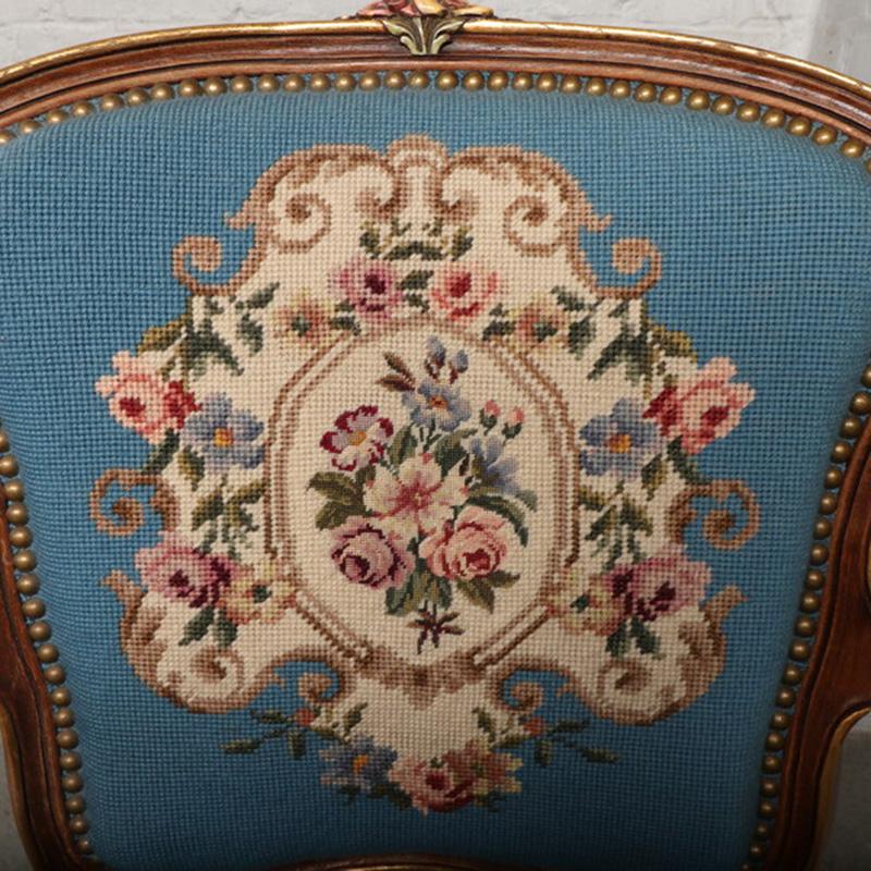 アンティーク家具1940年代ベルギー原産アームチェア(タペストリー) |  | 06