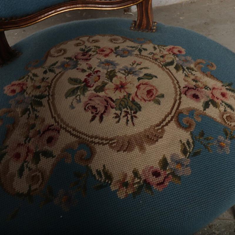 アンティーク家具1940年代ベルギー原産アームチェア(タペストリー) |  | 08