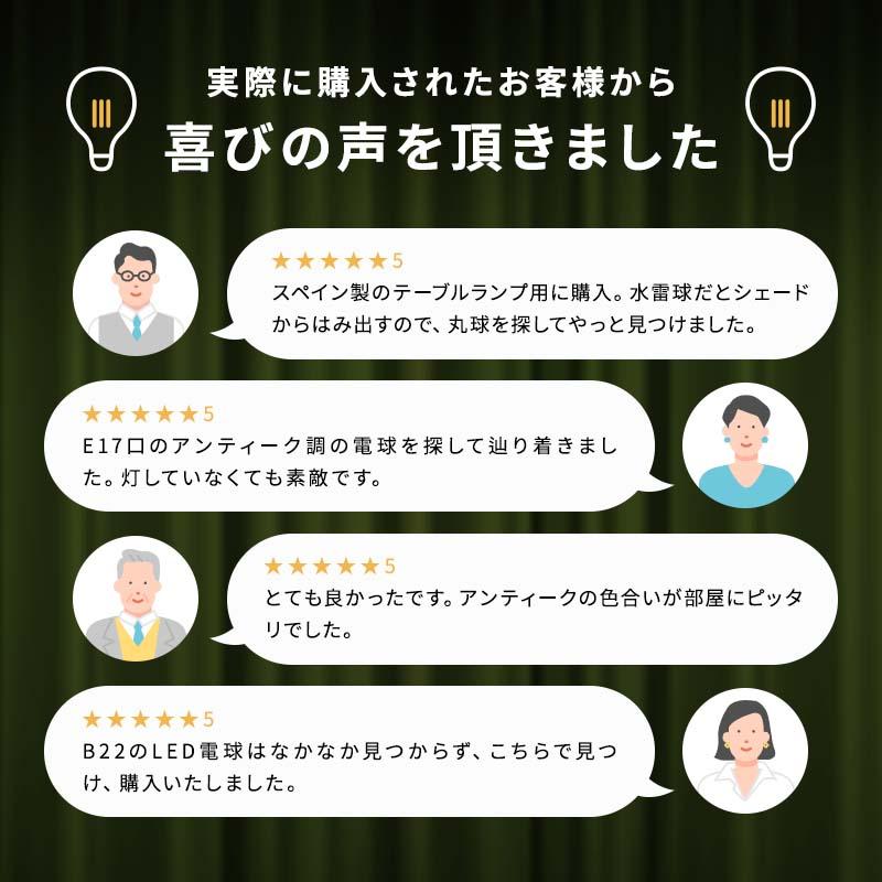 LED電球調光器密閉器具対応つや消しガラスボール球G45型口金B22 E14 E17 E26安全安心FCC ETL RoHS CE PSE認証設計寿命40000h2年間保証 |  | 12