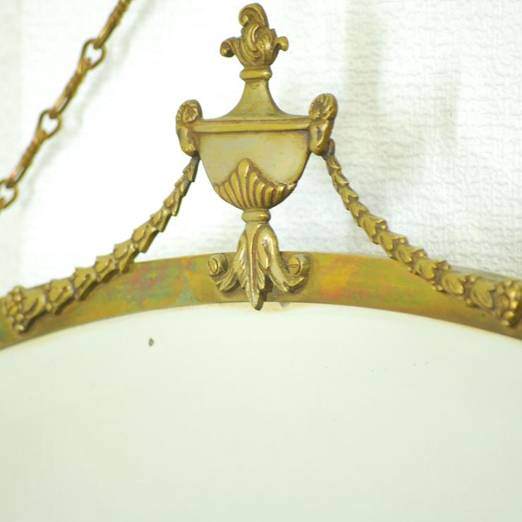 #V アンティーク雑貨 ウォールミラー ベルギー原産 ブラス 1930年代 欧州アンティーク市場 直輸入 |  | 02