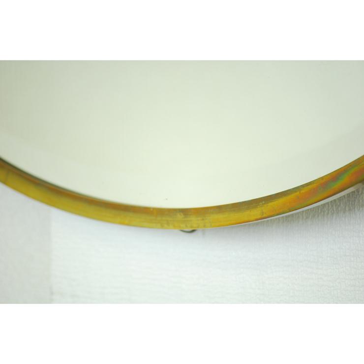 #V アンティーク雑貨 ウォールミラー ベルギー原産 ブラス 1930年代 欧州アンティーク市場 直輸入 |  | 05