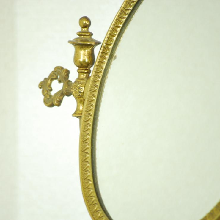 ＃Y アンティーク雑貨 スタンド(卓上)ミラー フランス原産 ブラス 1940年代 欧州アンティーク市場 直輸入 |  | 05