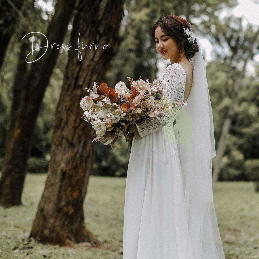 全国配送無料 ウエディングドレス 購入 結婚式 二次会 レース Aライン 背中開き 格安 安い フォトウエディング 白 セット割引中 Ecoartisticproducts Com