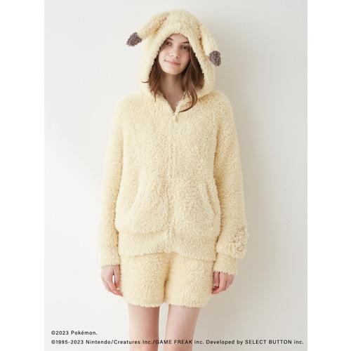 【ポケモンスリープ】ジェラピケ ピカチュウパーカ&ショートパンツセット gelato pique ポケモンスリープ ピカチュウパーカ＆ショート