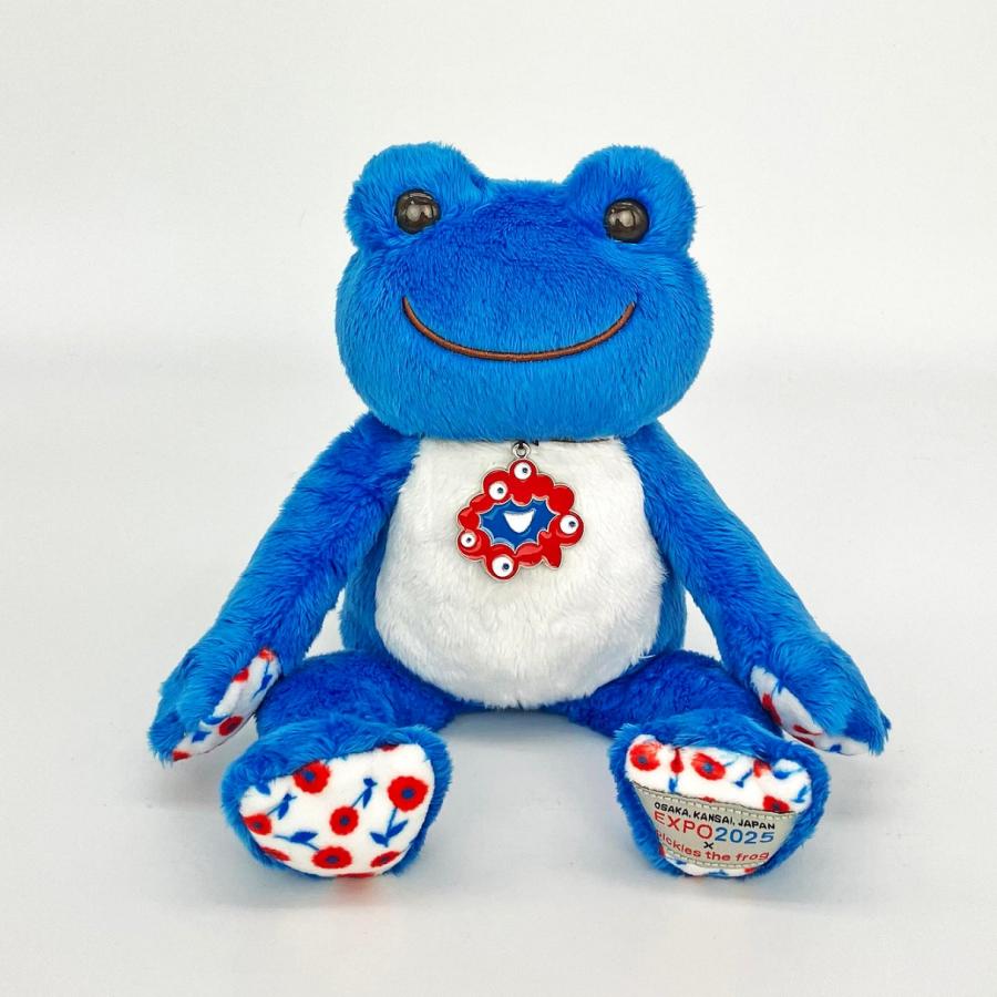 ミャクミャク　かえるのピクルス ビーンドール 万博 ブルー　ぬいぐるみ ミャクミャク かえるのピクルス ビーンドール 万博 ブルー