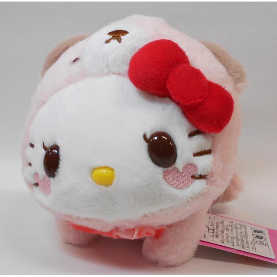 Hello kitty なかよちおむちゅ くま ぬいぐるみ サンリオ ハローキティ