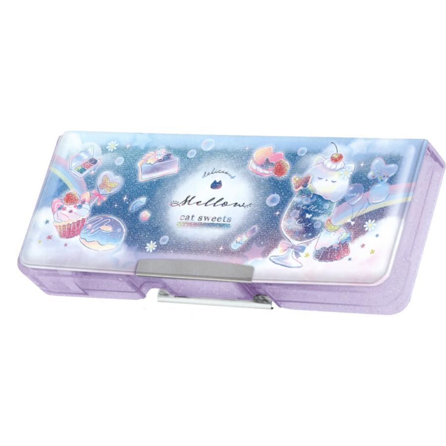 カミオジャパン コンパクト両面開きペンケース 筆箱 MELLOW CAT SWEET