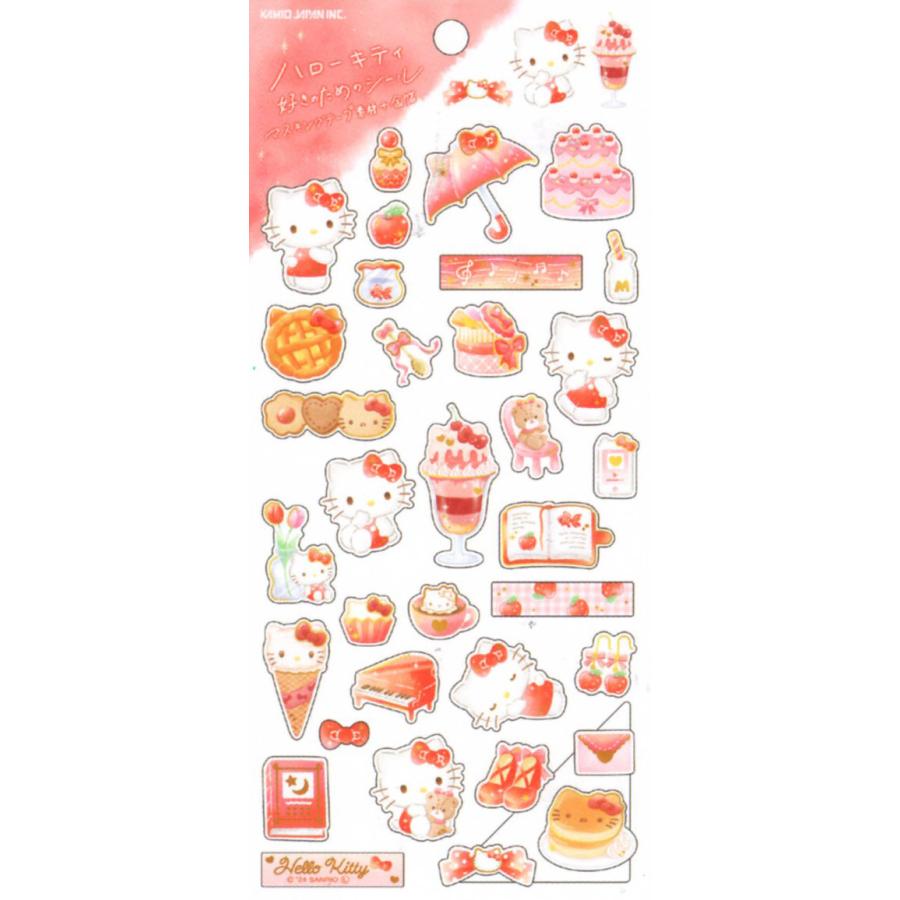 カミオジャパン Hello kitty 〇〇好きのためのシール サンリオ