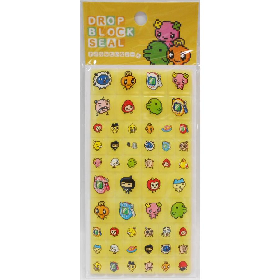たく　ステッカーセット カミオジャパン たまごっち DROP BLOCK SEAL イエロー 224889