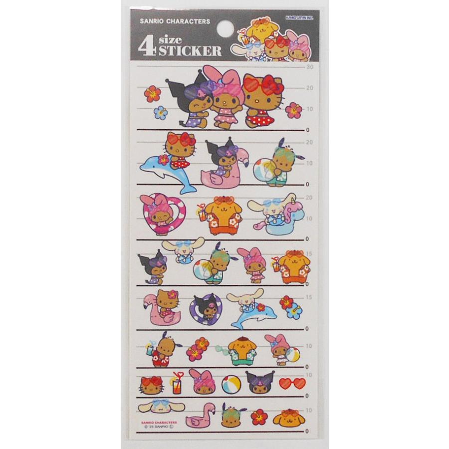 カミオジャパン サンリオキャラクターズ 4sizeステッカー night party